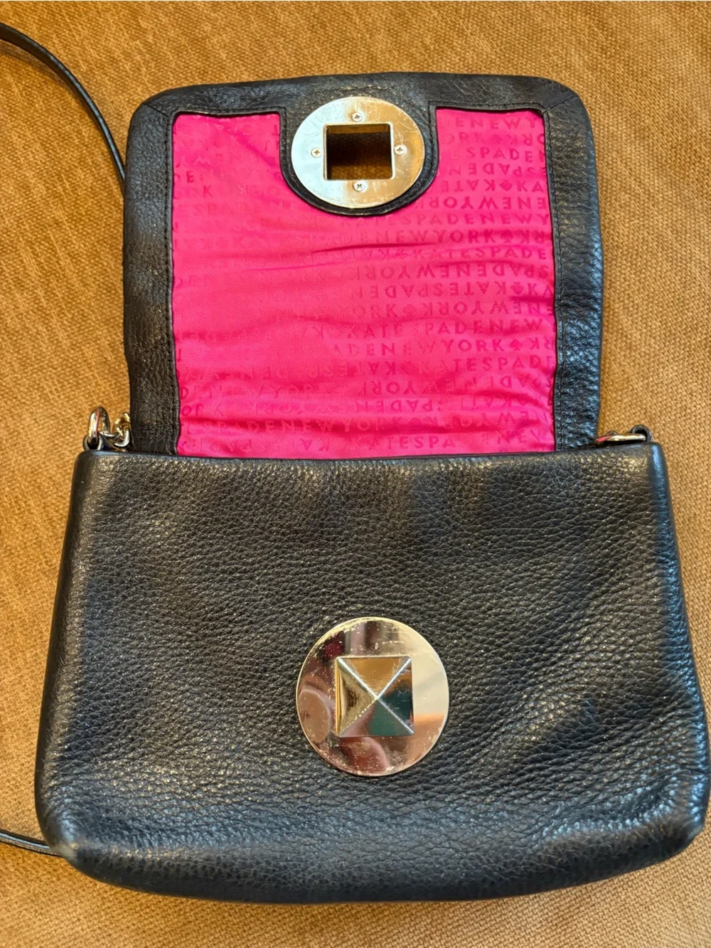 Kate Spade Pyramid Black Crossbody